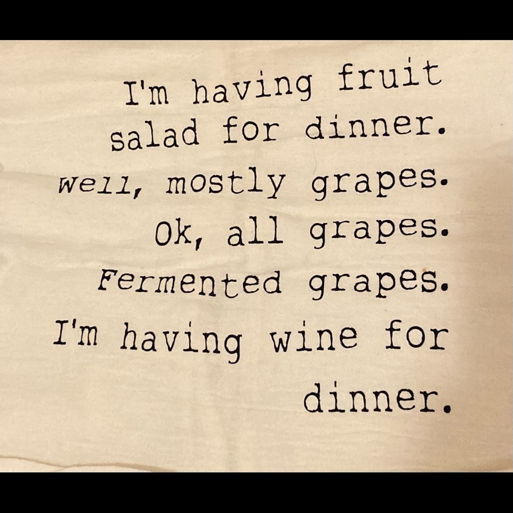 COPY - NEW Wine tea towel - Etsy